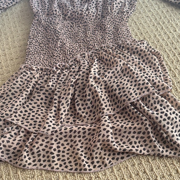 Leopard Print Ruffle Dress - Picture 2 of 4